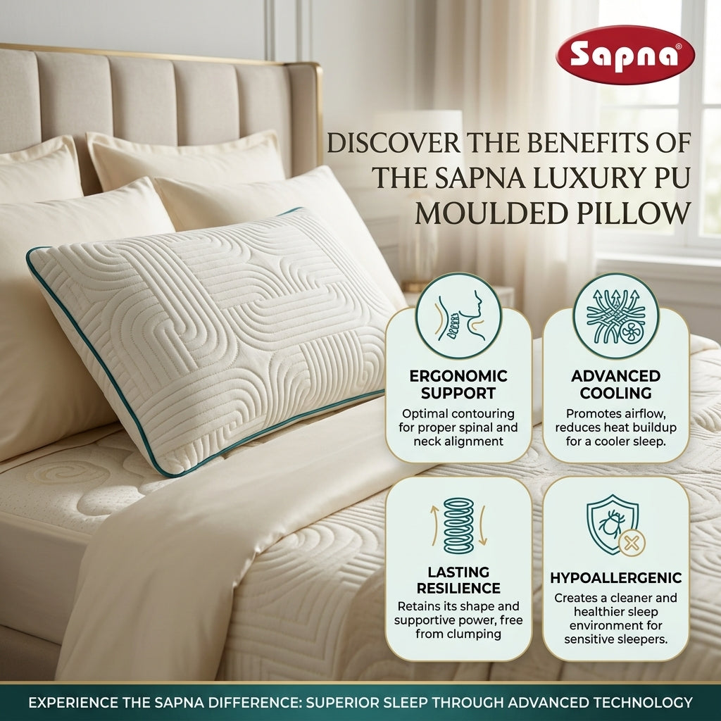 Sapna Moulded PU Pillow