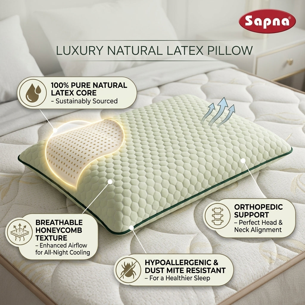 Sapna Natural Latex Pillow