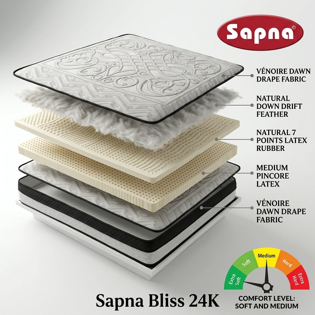 Sapna Bliss 24K Mattress