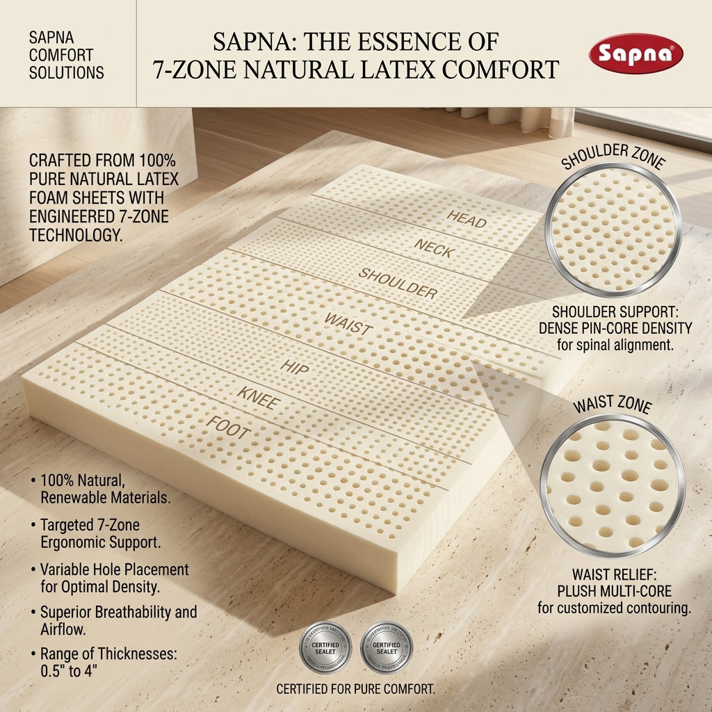 Sapna Natural Latex Rubber Foam