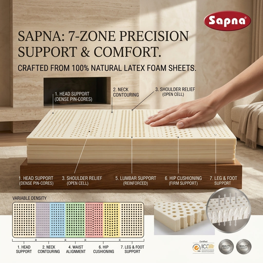 Sapna Natural Latex Rubber Foam