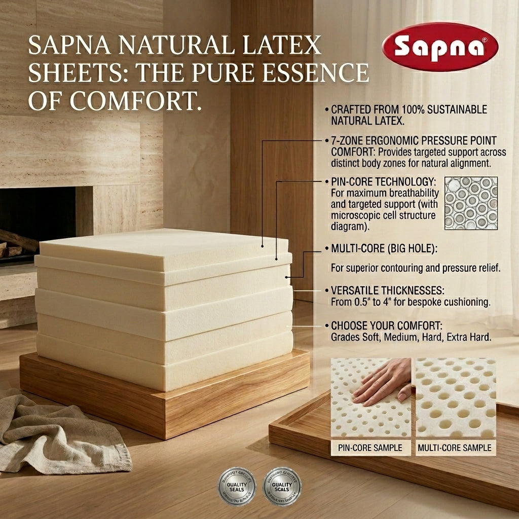 Sapna Natural Latex Rubber Foam