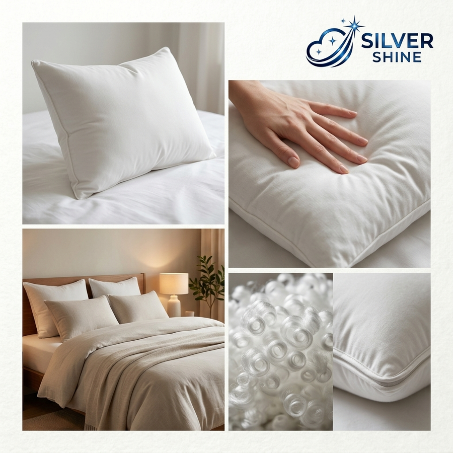 Silver Institutional Pillows