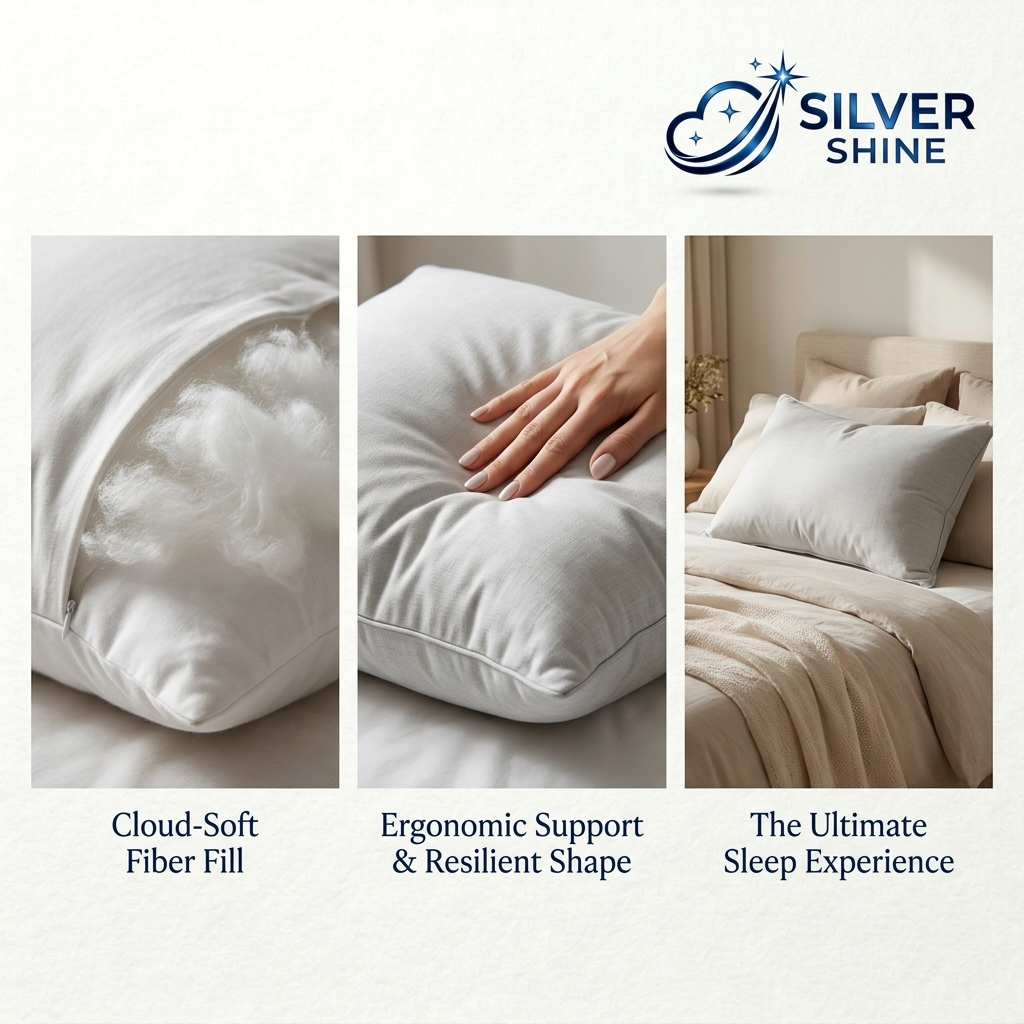 Silver Institutional Pillows