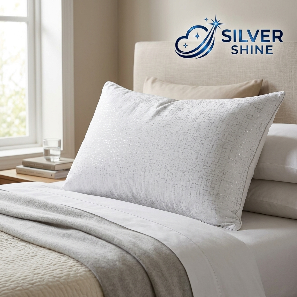 Silver Institutional Pillows