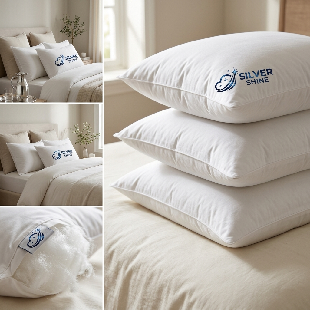 Silver Institutional Pillows