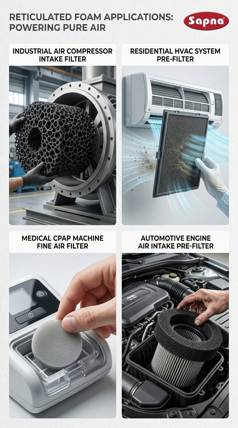 Sapna Reticulated / Air-Filter Foam
