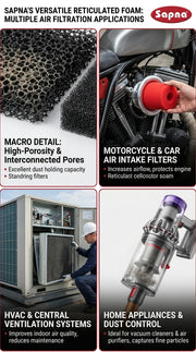 Sapna Reticulated / Air-Filter Foam