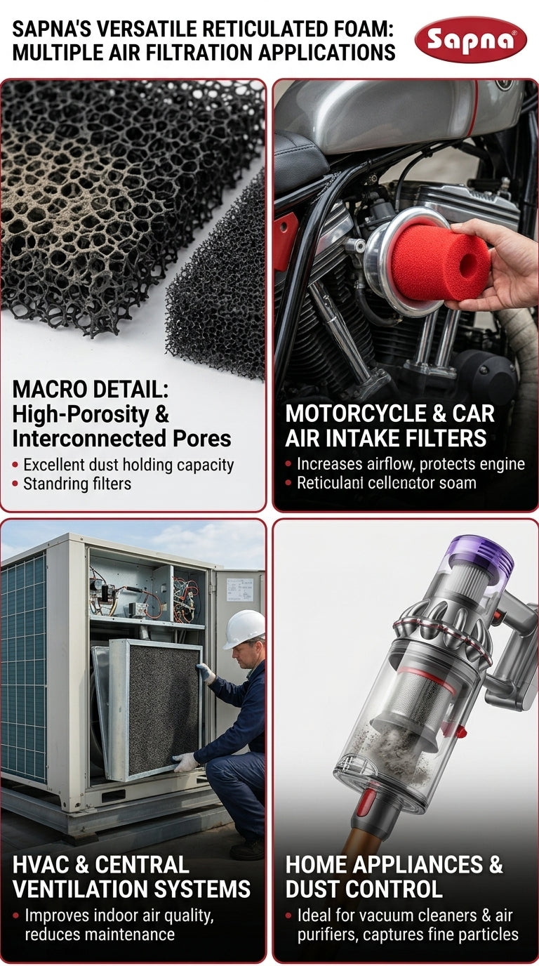 Sapna Reticulated / Air-Filter Foam