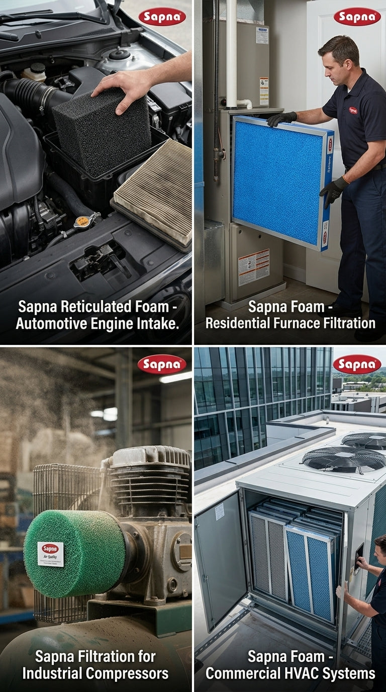 Sapna Reticulated / Air-Filter Foam
