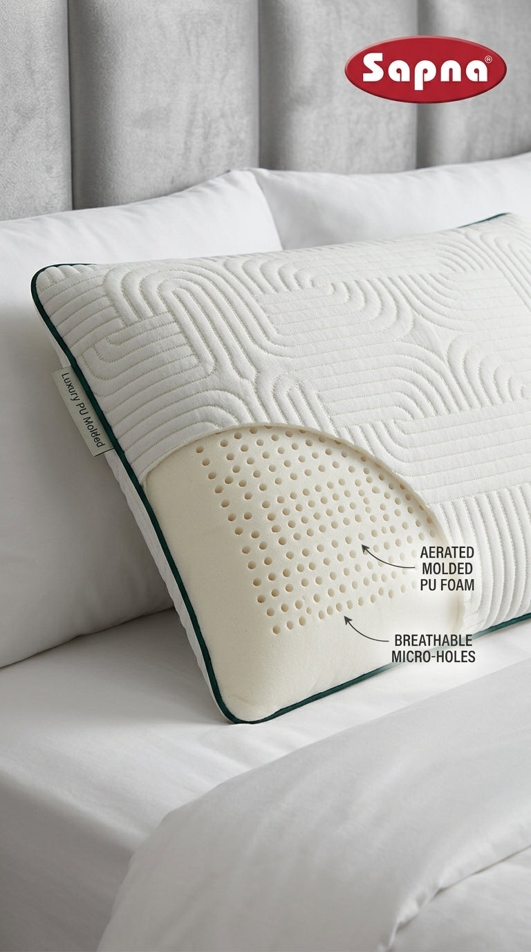 Sapna Moulded PU Pillow